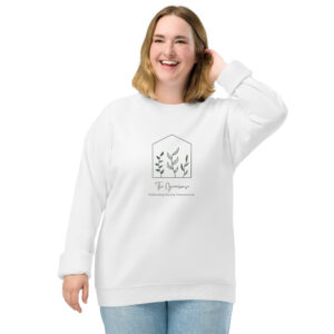 Unisex organic raglan sweatshirt
